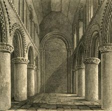 Nave of Steyning Church 1835. Creator: Unknown