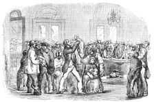 Navvies at the North-Western Railway Terminus, Euston-Square, 1854. Creator: Unknown