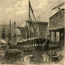 Navy Yard 1874. Creator: W.H. Morse