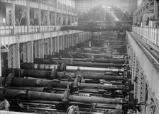 Navy Yard, U.S., Washington - Big Gun Section of Shops, 1917. Creator: Harris & Ewing