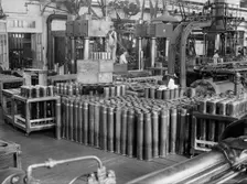 Navy Yard, U.S., Washington - Cartridge Cases, 1917. Creator: Harris & Ewing
