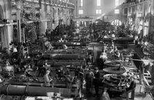 Navy Yard, U.S., Washington - Torpedo Shop, 1917. Creator: Harris & Ewing