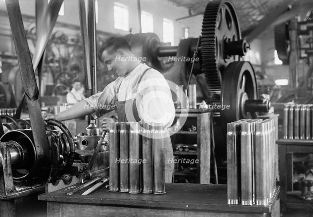 Navy Yard, U.S., Washington - Various Operations in Making C.C., 1917. Creator: Harris & Ewing.
