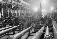 Navy Yard, U.S., Washington - Sight Shop, Big Gun Section, 1917. Creator: Harris & Ewing
