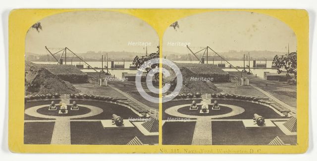 Navy Yard, Washington D.C., 1855/75. Creators: Kilburn Brothers, BW Kilburn.