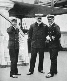 Navy cadet Prince Albert with Admiral Sir Lewis Beaumont, 1912