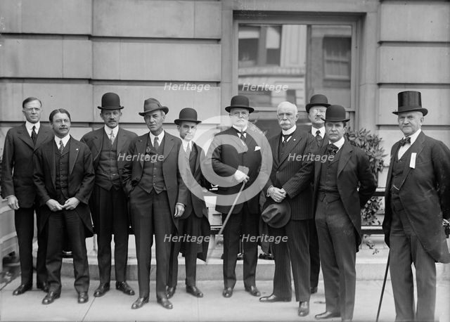Navy League of The U.S. Group. Col. Robert Thompson, 4th from Right, 1917. Creator: Harris & Ewing.