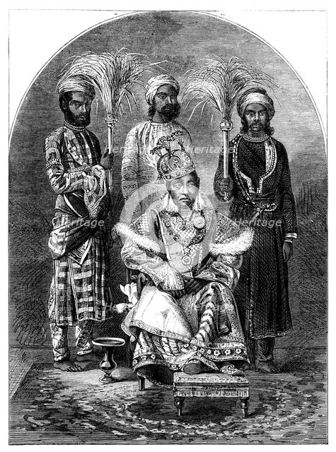 Nawab Sikandar, the Begum of Bhopal, 1863. Artist: Unknown