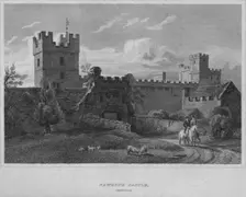 Naworth Castle, Cumberland 1814. Artist: John Greig
