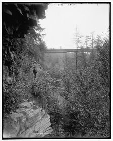 Nay Aug tunnel, Scranton, Pa., between 1890 and 1901. Creator: Unknown