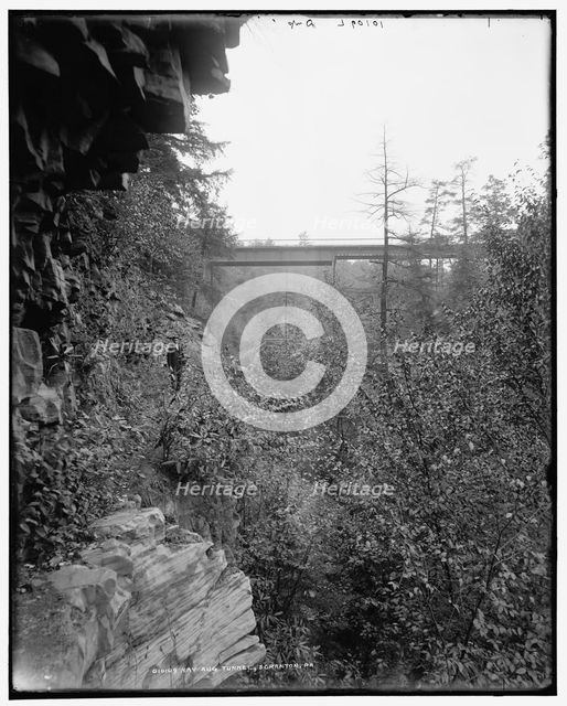 Nay Aug tunnel, Scranton, Pa., between 1890 and 1901. Creator: Unknown.
