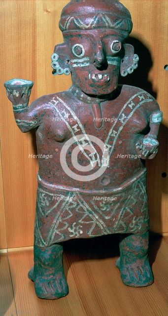 Nayarit figure of a standing man, 2nd century BC. Artist: Unknown
