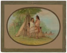 Nayas Indians, 186[2?]. Creator: George Catlin