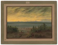 Nayas Village at Sunset, 1855/1869. Creator: George Catlin