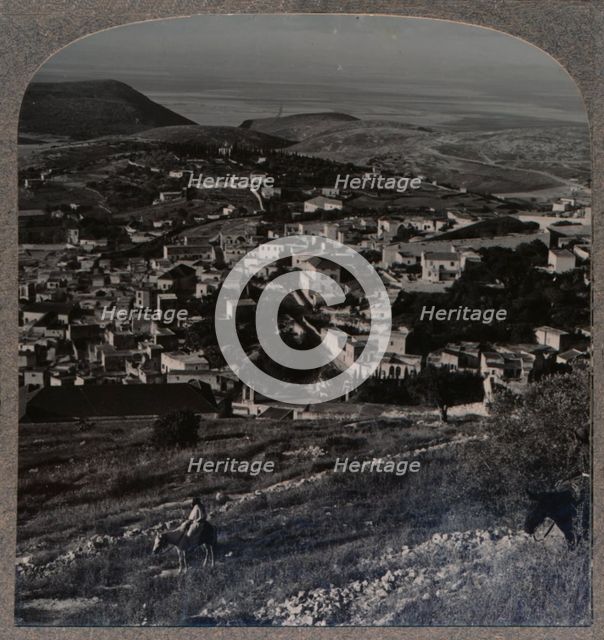 'Nazareth and the Mount of Precipitation', c1900. Artist: Unknown.