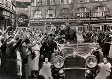 Nazi Deputy Führer Rudolf Hess on a visit to Stuttgart, Germany, 1937. Creator: Unknown