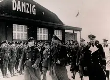 Nazi Deputy Führer Rudolf Hess visiting the free city of Danzig, 1930s. Creator: Unknown