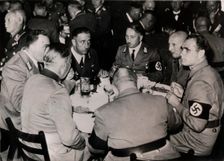 Nazi Deputy Leader Rudolf Hess with party colleagues, Bürgerbräukeller, Munich, October 1937