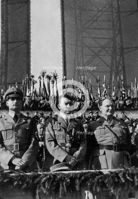 Nazi leaders at Tempelhof Airport, Berlin, Germany, 1 May 1934. Artist: Unknown