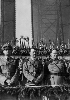 Nazi leaders at Tempelhof Airport, Berlin, Germany, 1 May 1934