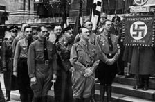Nazi leaders at the Feldherrnhalle, Munich, Germany, 9 November 1934