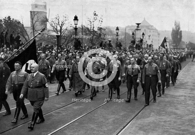 Nazi parade, Munich, Germany, 1934. Artist: Unknown