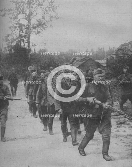 Nazi Prisoners, captured by Soviet forces, 1941. Artist: Sir John Alexander Hammerton.