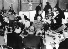 Nazis dining at the Berlin opera, Germany, c1939-1944