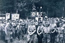 Nazis listening to an address by Bruno Doehring, Bad Harzburg, Germany, 11th October 1931. Creator: Unknown