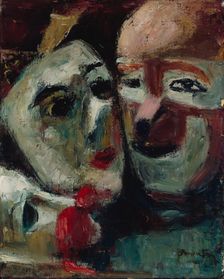 Naamioita (Masques de clowns), 1938. Creator: André Foy