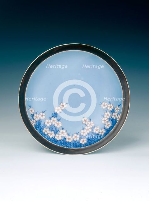 Nabeshima polychrome dish, Kyoho Era, middle Edo period, Japan, 1716-1736. Artist: Unknown