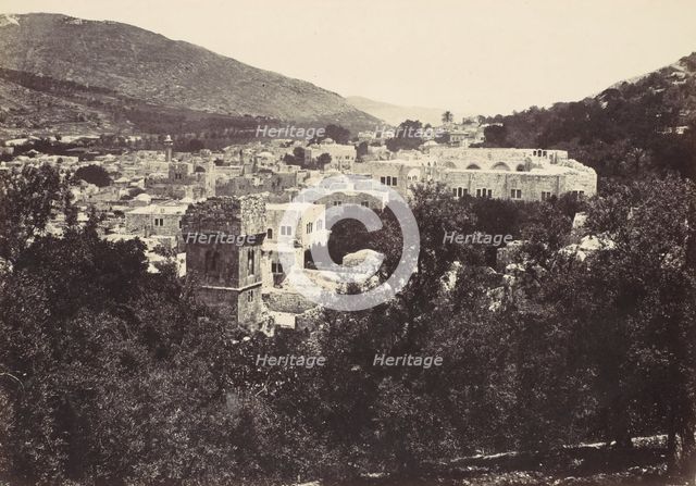 Nablous, The Ancient Shechem, 1857. Creator: Francis Frith.