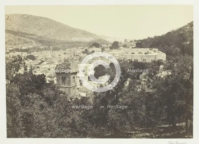 Nablous, The Ancient Shechem, 1857. Creator: Francis Frith.