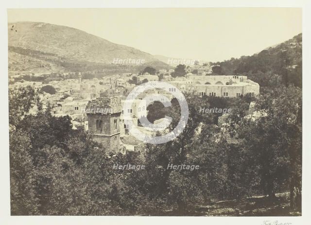 Nablous, The Ancient Shechem, 1857. Creator: Francis Frith.