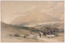 Nablus Ancient Shechem, 1839. Creator: David Roberts (British, 1796-1864)