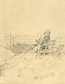 Nach der Arbeit ist gut ruhn mid-late 19th century, (c1924). Creator: Carl Spitzweg