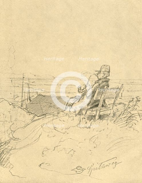 'Nach der Arbeit ist gut ruhn', mid-late 19th century, (c1924).  Creator: Carl Spitzweg.