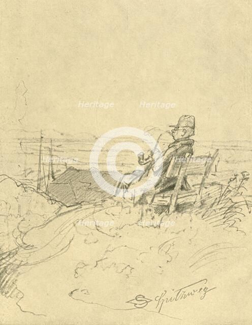 'Nach der Arbeit ist gut ruhn', mid-late 19th century, (c1924).  Creator: Carl Spitzweg.