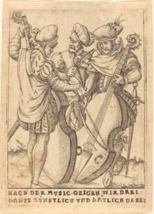 Nach der Mvsic: Geigen wir drei gantz Kvnstlice vnd artliche dabei, c. 1580. Creator: Unknown