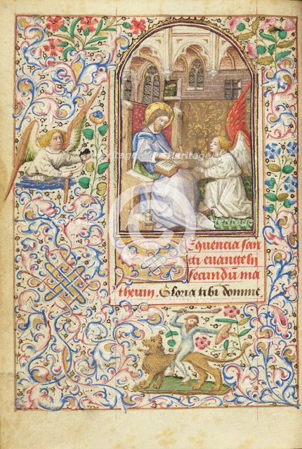 Nachor Visits a Holy Man; Barlaam und Josaphat, 1469. Creators: Hans Schilling, Diebolt Lauber.
