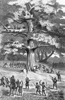 'Nachtigal assiste a une chasse aux esclaves; L'Ouest Africain 1914. Creator: Unknown