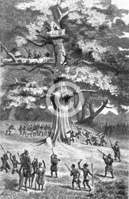 ''Nachtigal assiste a une chasse aux esclaves; L'Ouest Africain', 1914. Creator: Unknown.