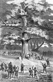 'Nachtigal assiste a une chasse aux esclaves; L'Ouest Africain 1914. Creator: Unknown