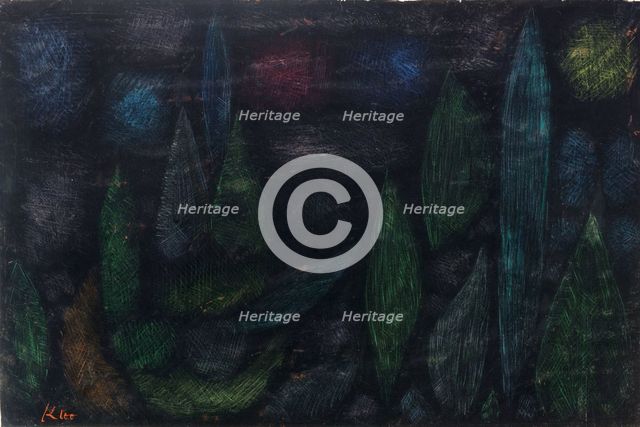 Nächtliche Landschaft (Nocturnal landscape), 1937. Creator: Klee, Paul (1879-1940).
