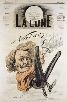 Nadar, French journalist, artist and photographer, 1867. Creator: Andre Gill