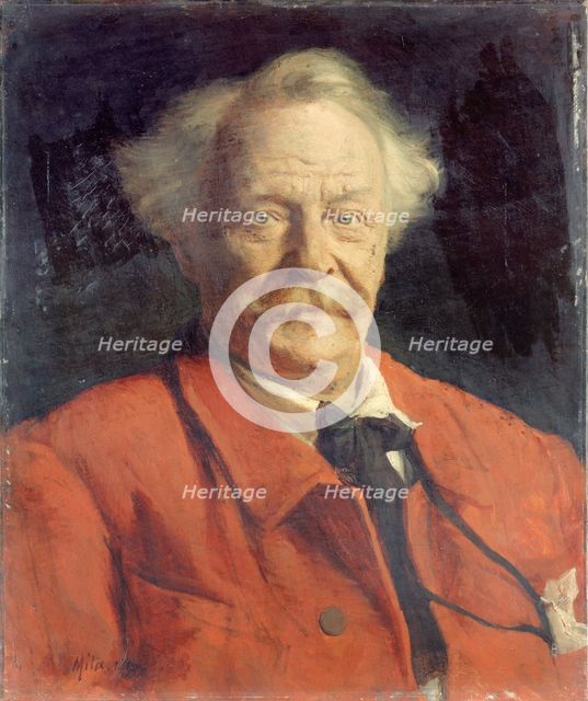 Nadar (known as Felix Tournachon, 1820-1910), photographer, aeronaut, draftsman and writer, 1890. Creator: Georges Mita.