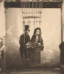 [Nadar with His Wife, Ernestine, in a Balloon], ca. 1865, printed 1890s. Creator: Nadar