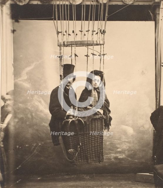 [Nadar with His Wife, Ernestine, in a Balloon], ca. 1865, printed 1890s. Creator: Nadar.