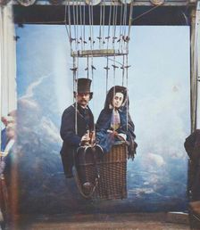 [Nadar with His Wife, Ernestine, in a Balloon], ca. 1865, printed 1890s. Creator: Nadar