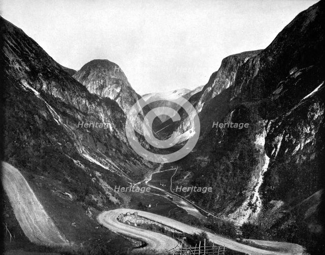 Naerodal Pass, Norway, 1893.Artist: John L Stoddard